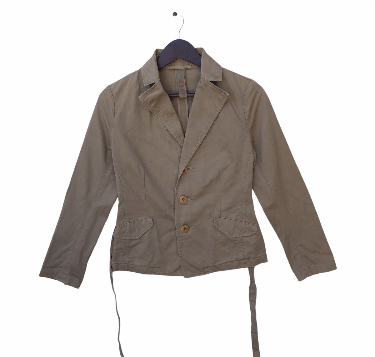 45rpm 45RPM Cotton Blazer Lightweight Belted Design, Made in Japan Size US S / EU 44-46 / 1 - 1 Thumbnail
