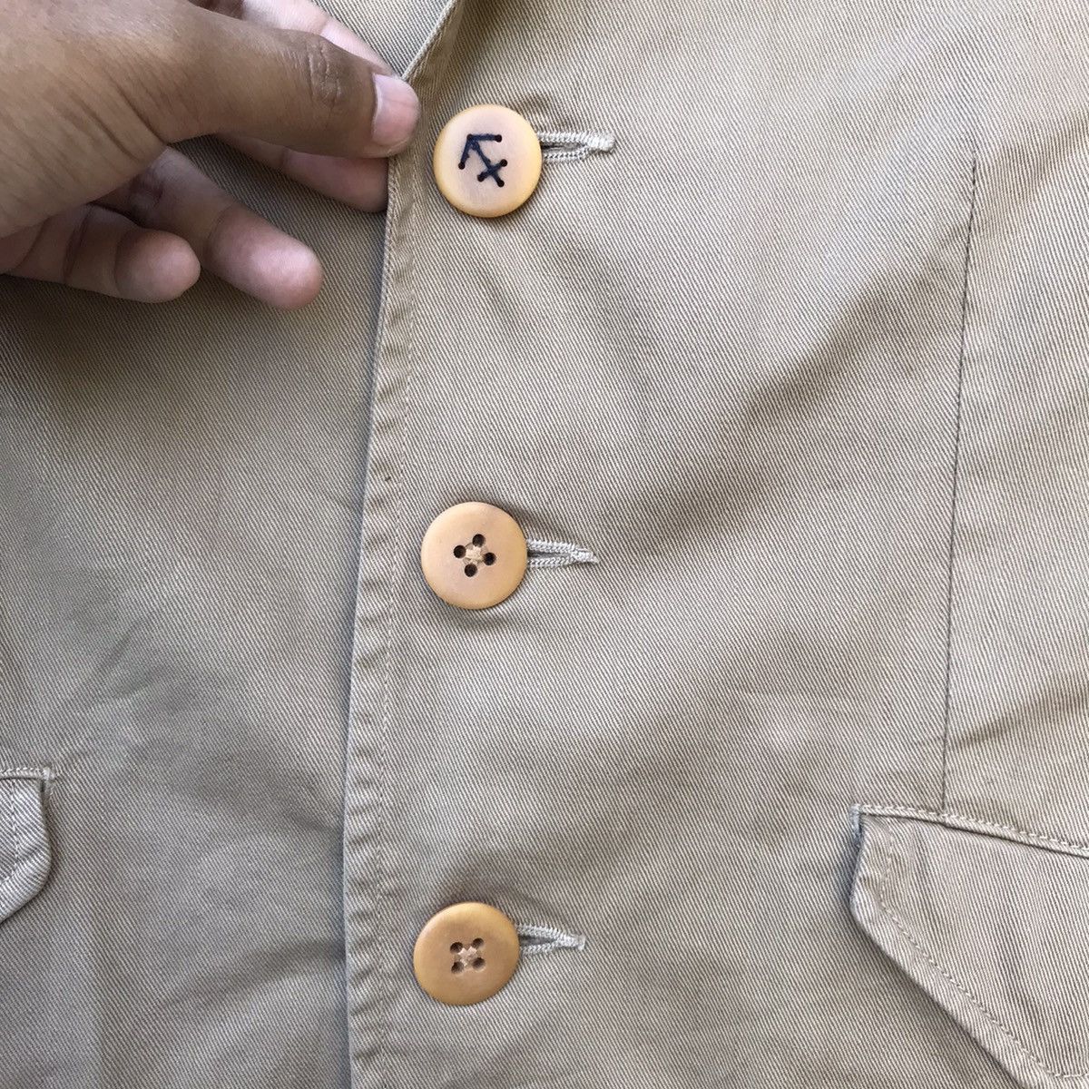 45rpm 45RPM Cotton Blazer Lightweight Belted Design, Made in Japan Size US S / EU 44-46 / 1 - 7 Thumbnail