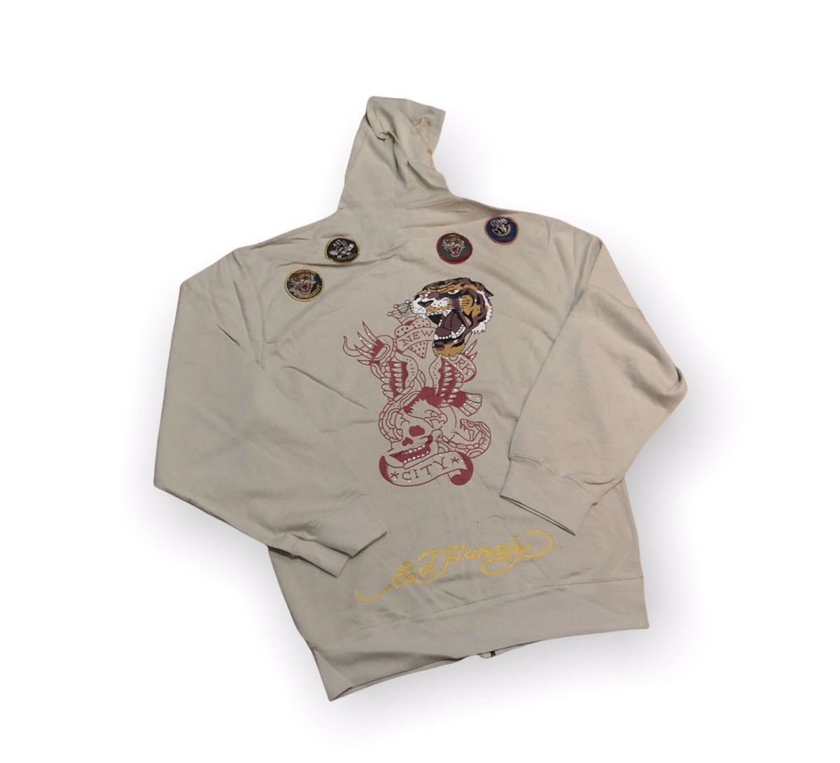 Christian Audigier × Ed Hardy × Vintage Ed hardy by Christian Audigier zip hoodie white Size US XXL / EU 58 / 5 - 1 Thumbnail