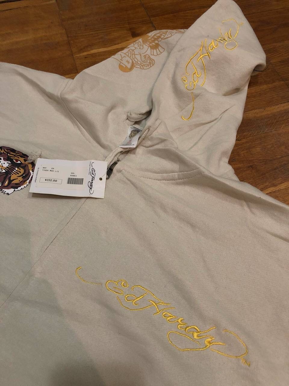 Christian Audigier × Ed Hardy × Vintage Ed hardy by Christian Audigier zip hoodie white Size US XXL / EU 58 / 5 - 4 Thumbnail