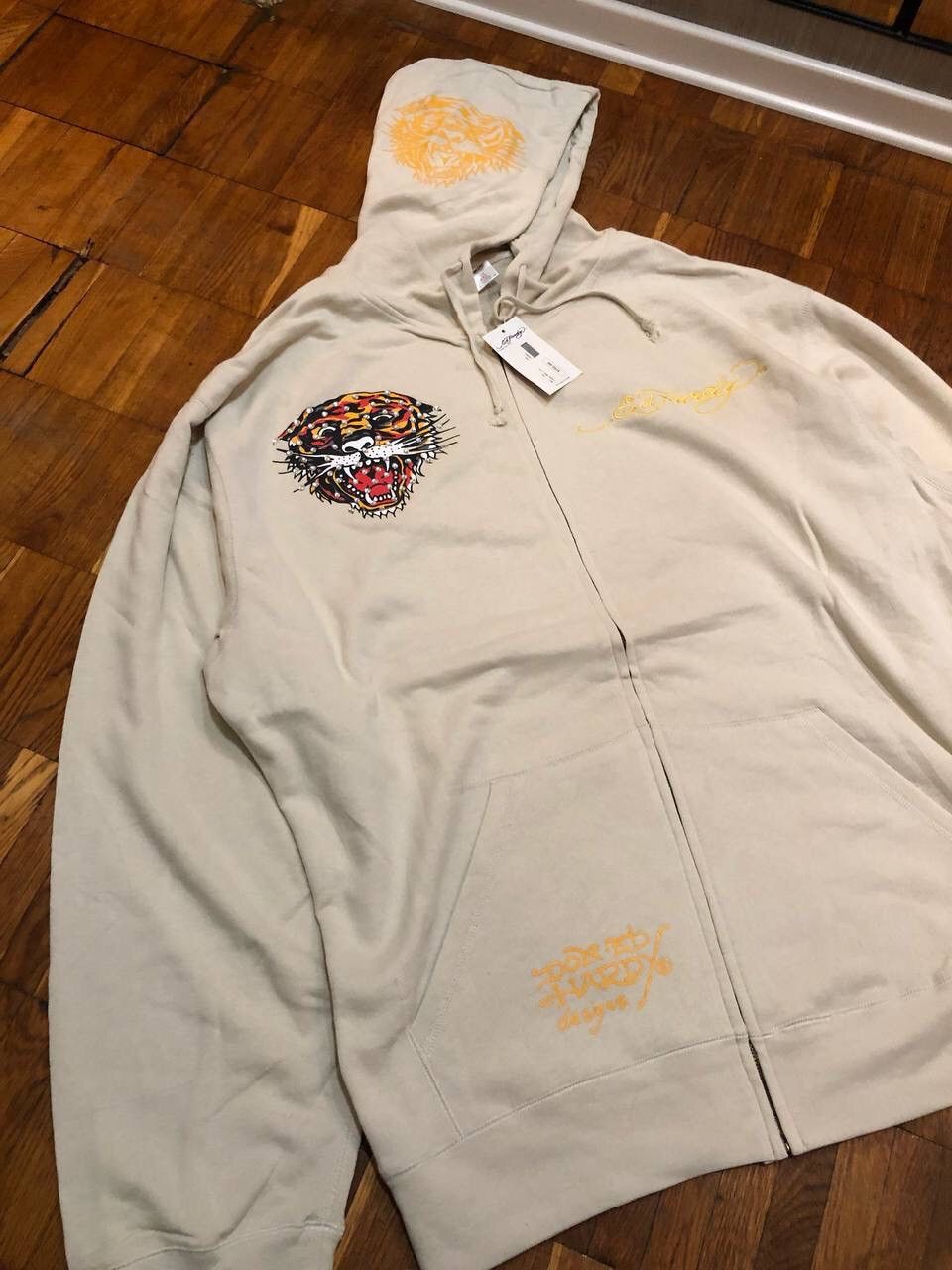 Christian Audigier × Ed Hardy × Vintage Ed hardy by Christian Audigier Hoodie Y2K Tattoo Tiger Logo Size US XXL / EU 58 / 5 - 8 Thumbnail