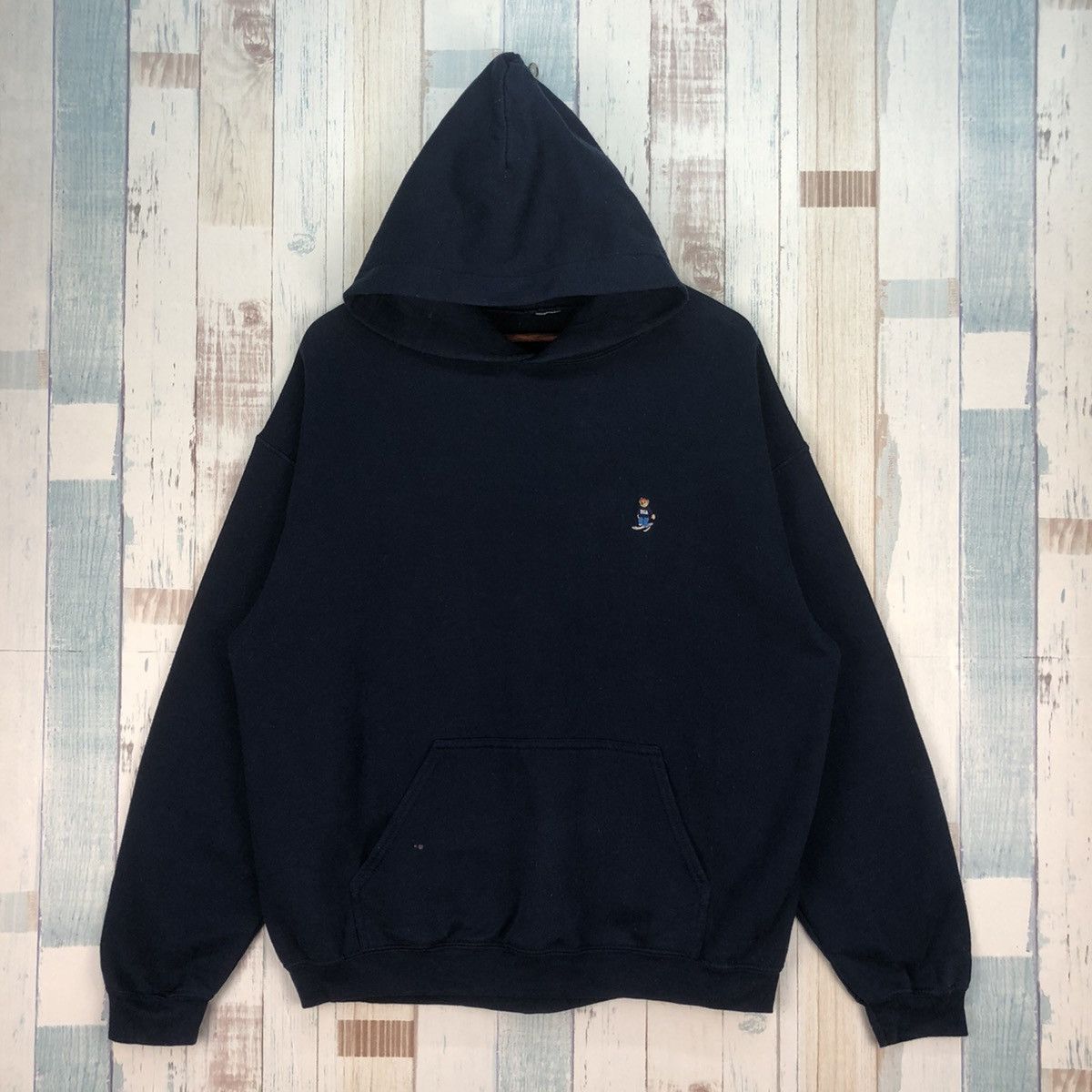 Vintage Vintage Bear USA Small Logo Hoodie Size US XL / EU 56 / 4 - 1 Thumbnail