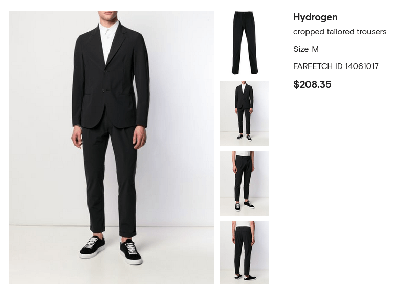 HYDROGEN Hydrogen cropped tailored trousers Size US 30 / EU 46 - 6 Thumbnail