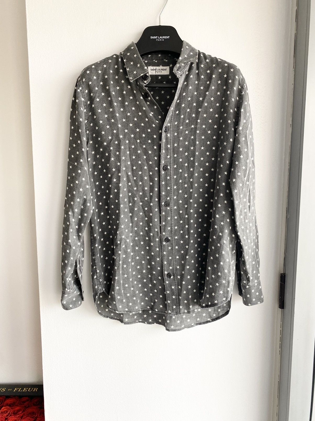 Hedi Slimane × Saint Laurent Paris SLP SS16 Surf Sound STAR Shirt EU38 Size US S / EU 44-46 / 1 - 2 Thumbnail