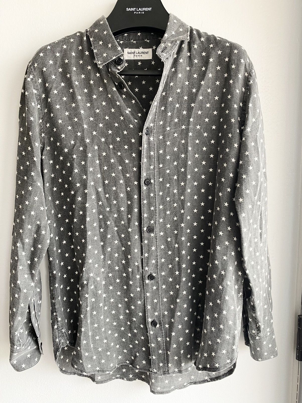 Hedi Slimane × Saint Laurent Paris SLP SS16 Surf Sound STAR Shirt EU38 Size US S / EU 44-46 / 1 - 1 Thumbnail