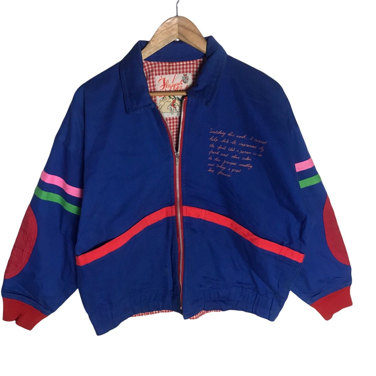 Japanese Brand × Vintage Jes club by happen club big spell bomber jacket Size US M / EU 48-50 / 2 - 2 Thumbnail