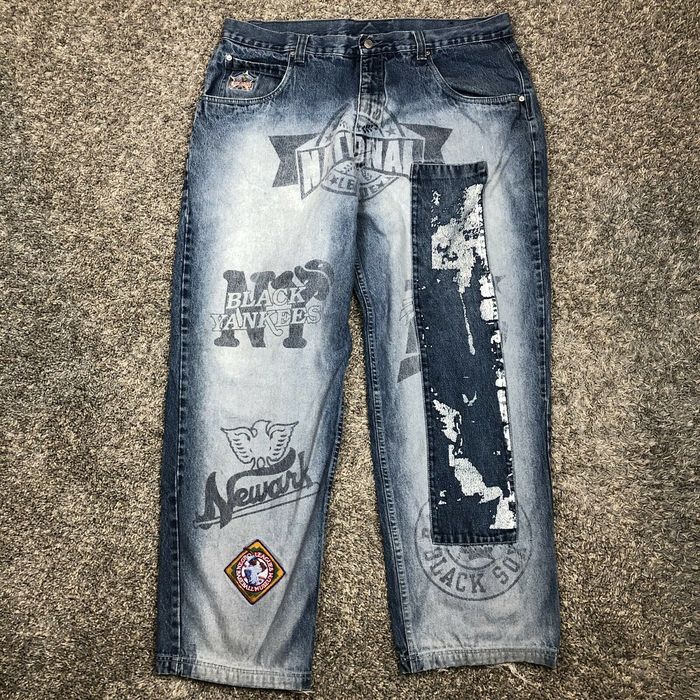 Vintage Vintage Negro League Baseball Museum Blue Denim Jeans 41x31 ...