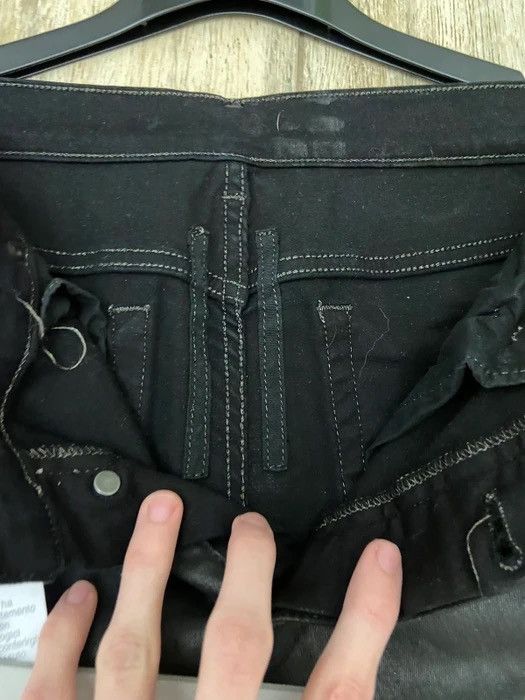 Rick Owens RICK OWENS WAXED DETROIT CUT DENIM JEANS Size US 28 / EU 44 - 11 Thumbnail