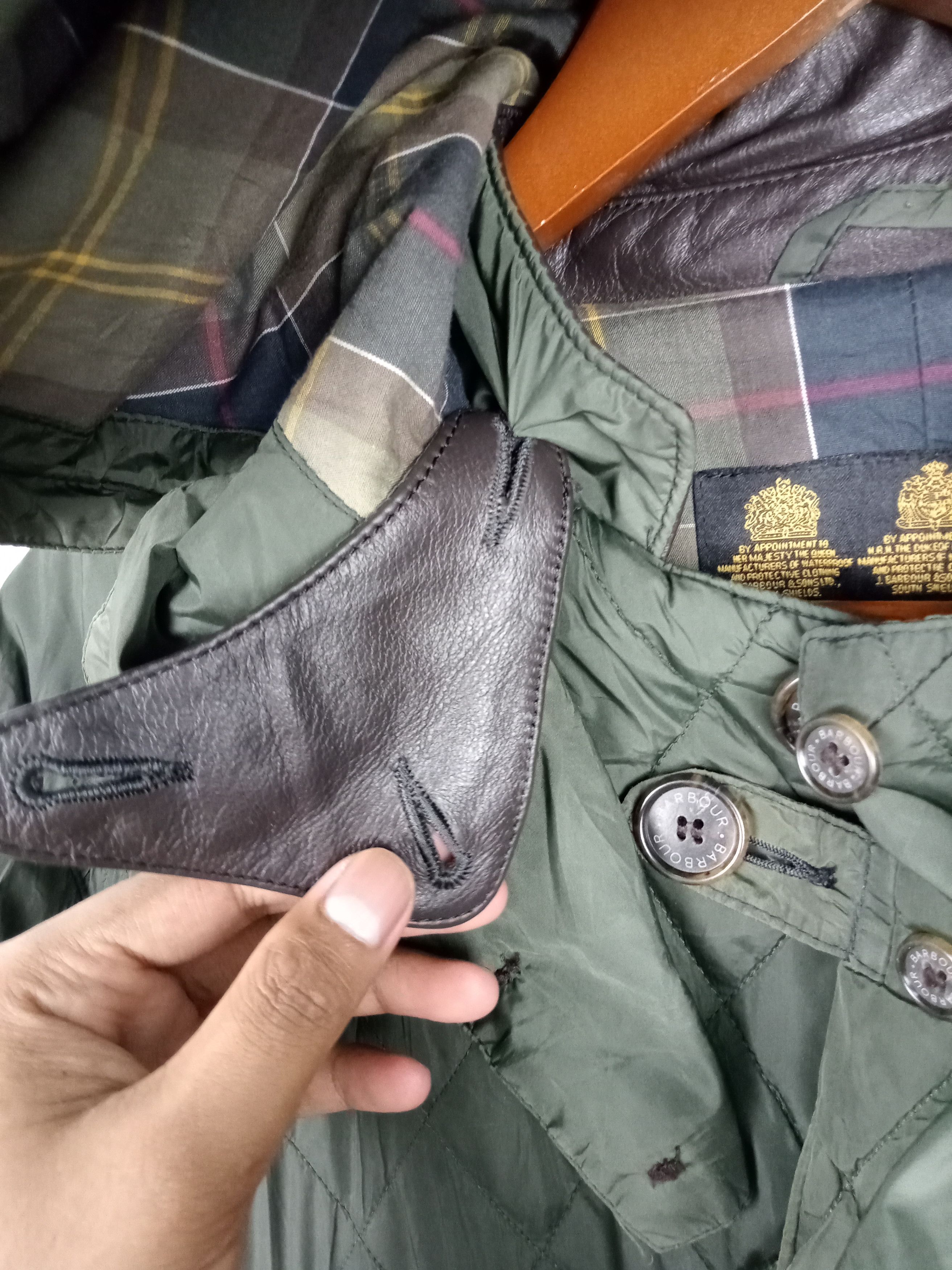 Barbour × Vintage Vintage Barbour Quilted Hooded Jacket Size US L / EU 52-54 / 3 - 11 Thumbnail