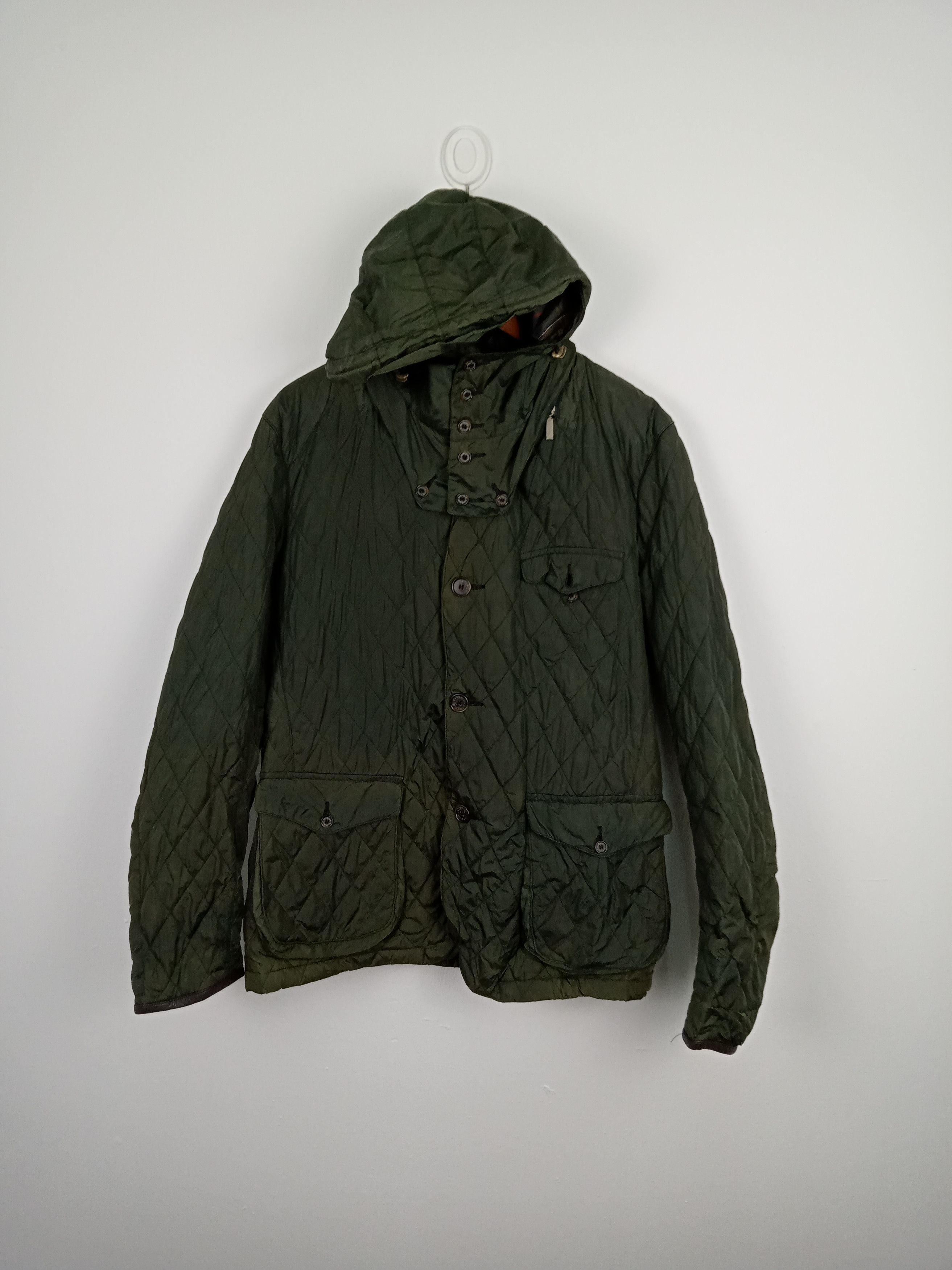 Barbour × Vintage Vintage Barbour Quilted Hooded Jacket Size US L / EU 52-54 / 3 - 1 Thumbnail