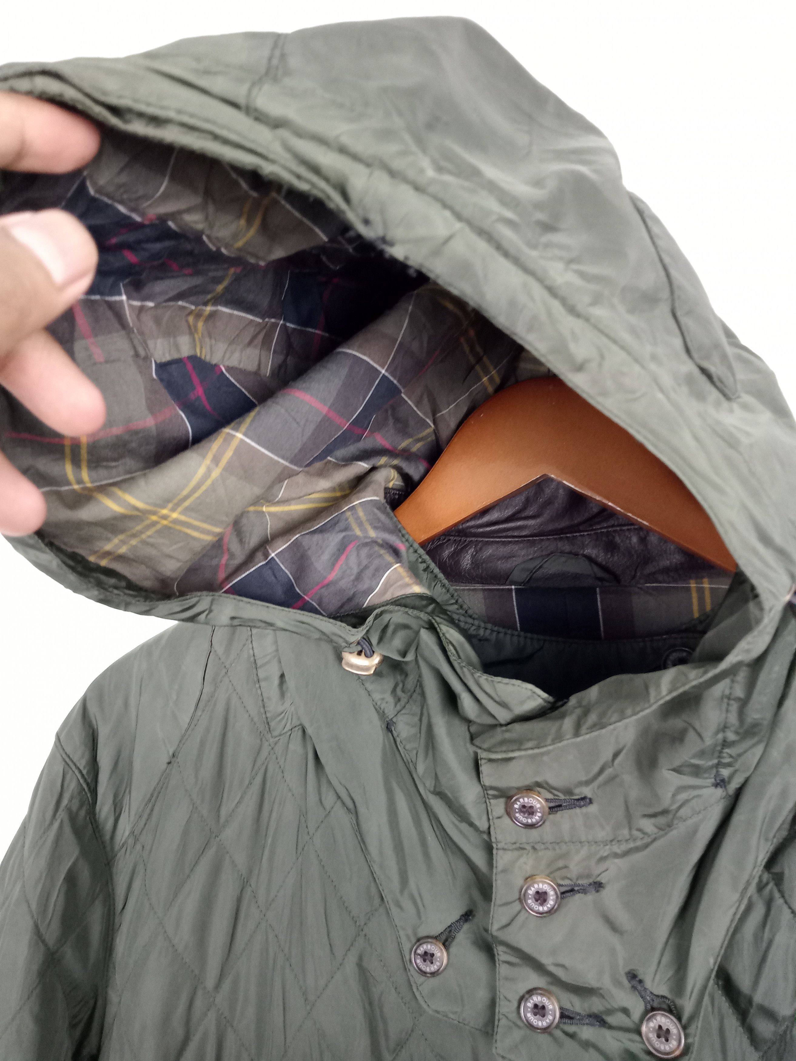 Barbour × Vintage Vintage Barbour Quilted Hooded Jacket Size US L / EU 52-54 / 3 - 9 Thumbnail