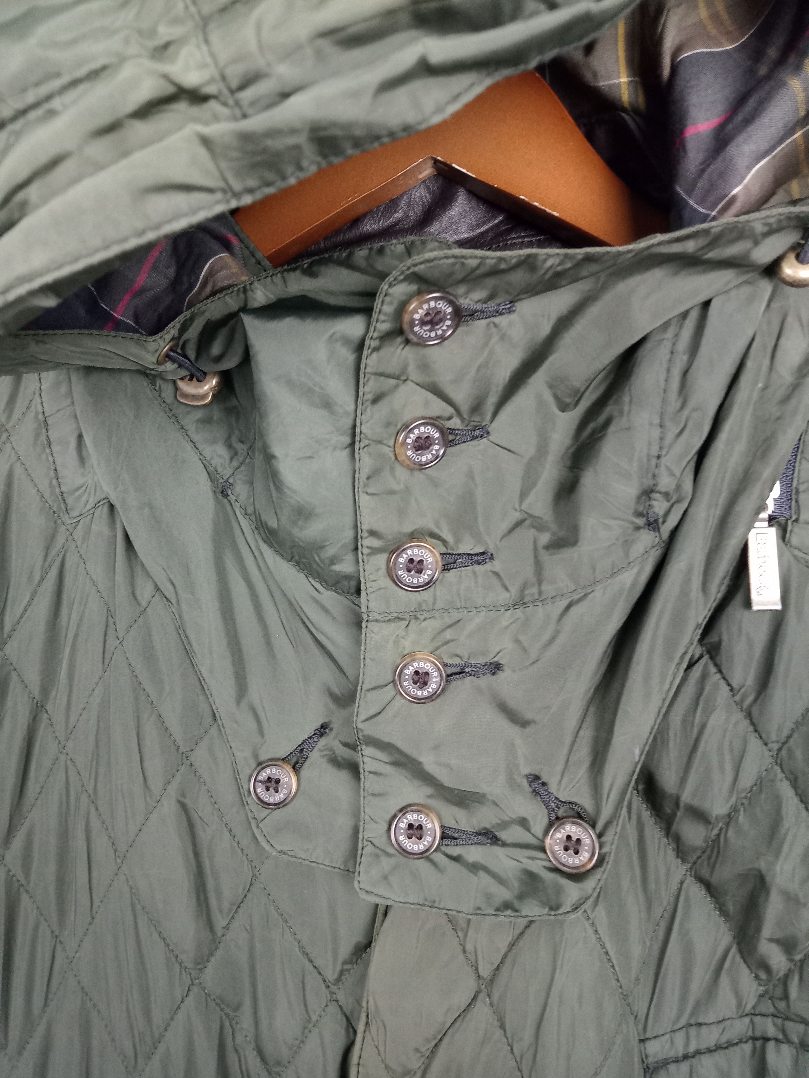 Barbour × Vintage Vintage Barbour Quilted Hooded Jacket Size US L / EU 52-54 / 3 - 5 Thumbnail