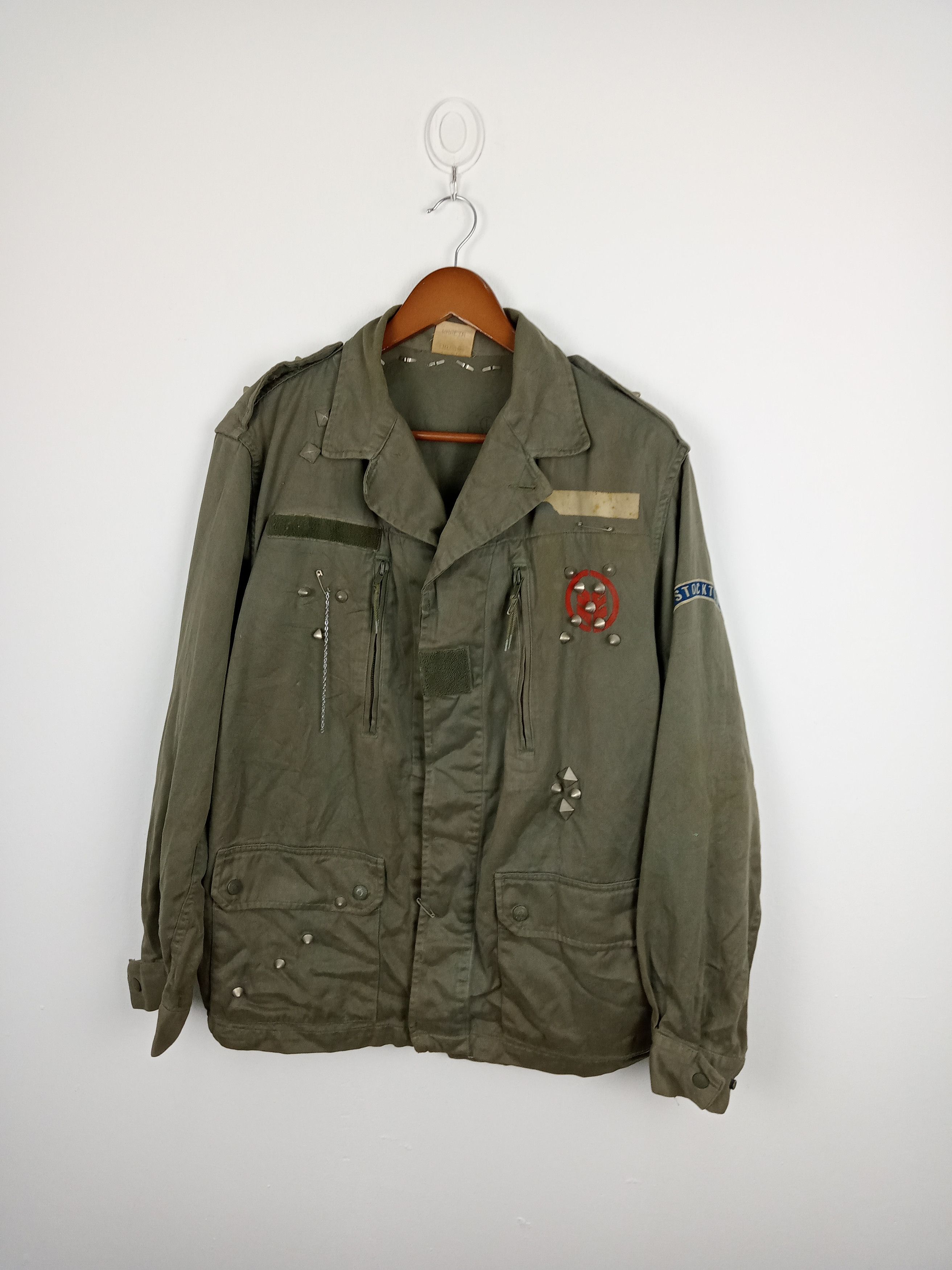 Vintage Vintage 1988 Army Custom Punk Jacket Size US M / EU 48-50 / 2 - 1 Thumbnail