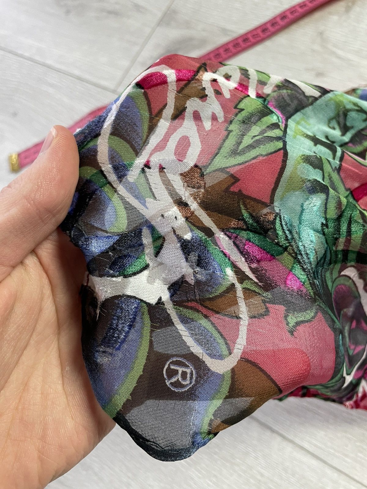 Christian Audigier × Ed Hardy × Vintage Ed Hardy Light Silk Mesh Scarf Size ONE SIZE - 8 Thumbnail