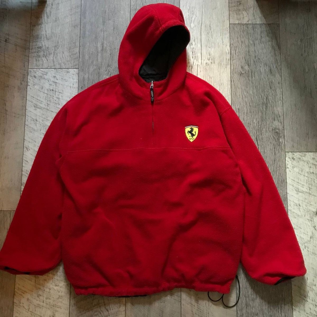 Vintage Vintage Ferrari Reversible Fleece/Nylon Jacket | Grailed