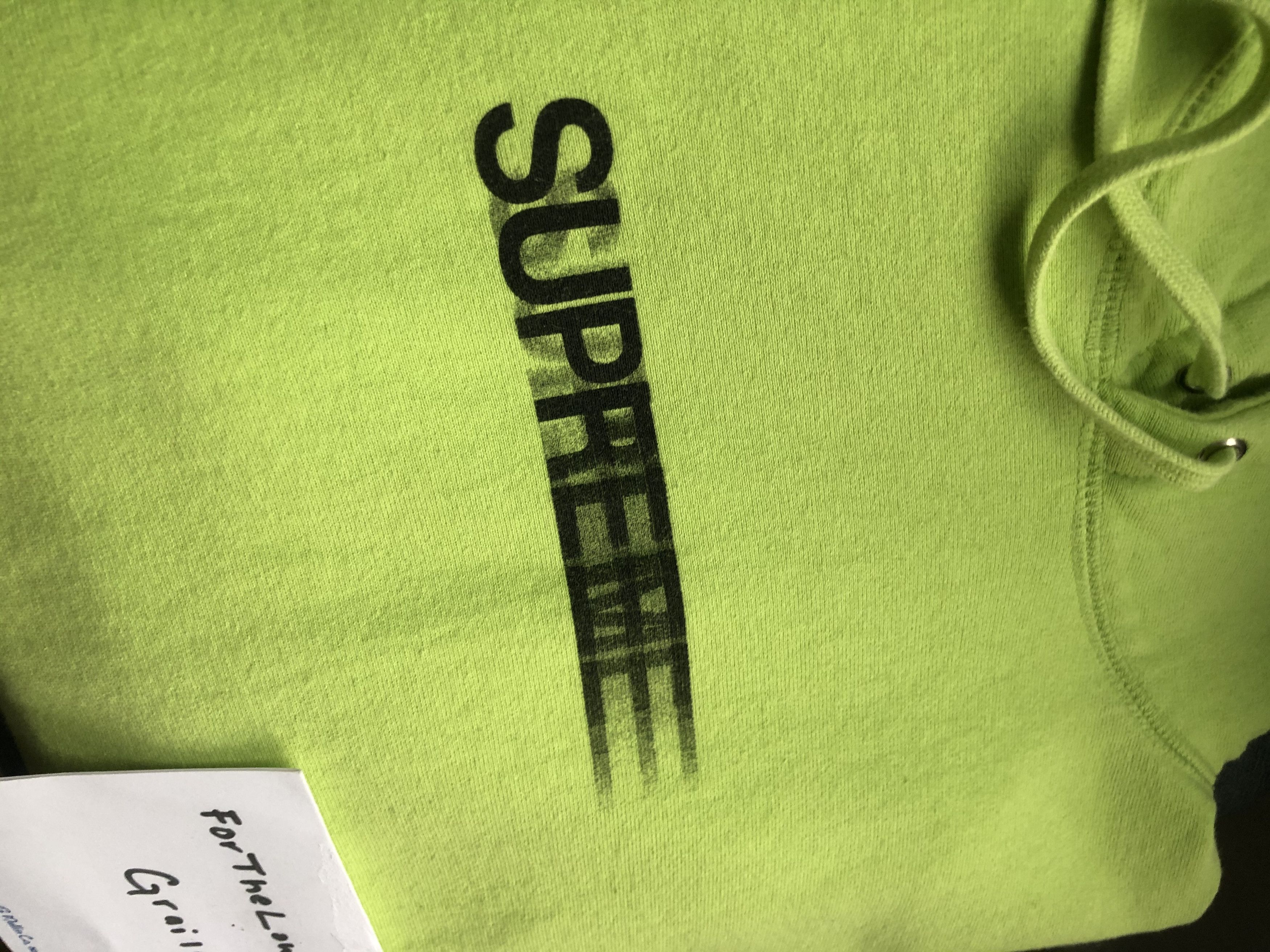 Supreme Supreme Motion Logo Hoodie Neon Green | Grailed