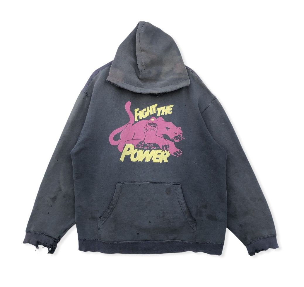 Stussy × Vintage VINTAGE STUSSY DISTRESSED HOODIE OVERSIZED Size US XL / EU 56 / 4 - 1 Thumbnail