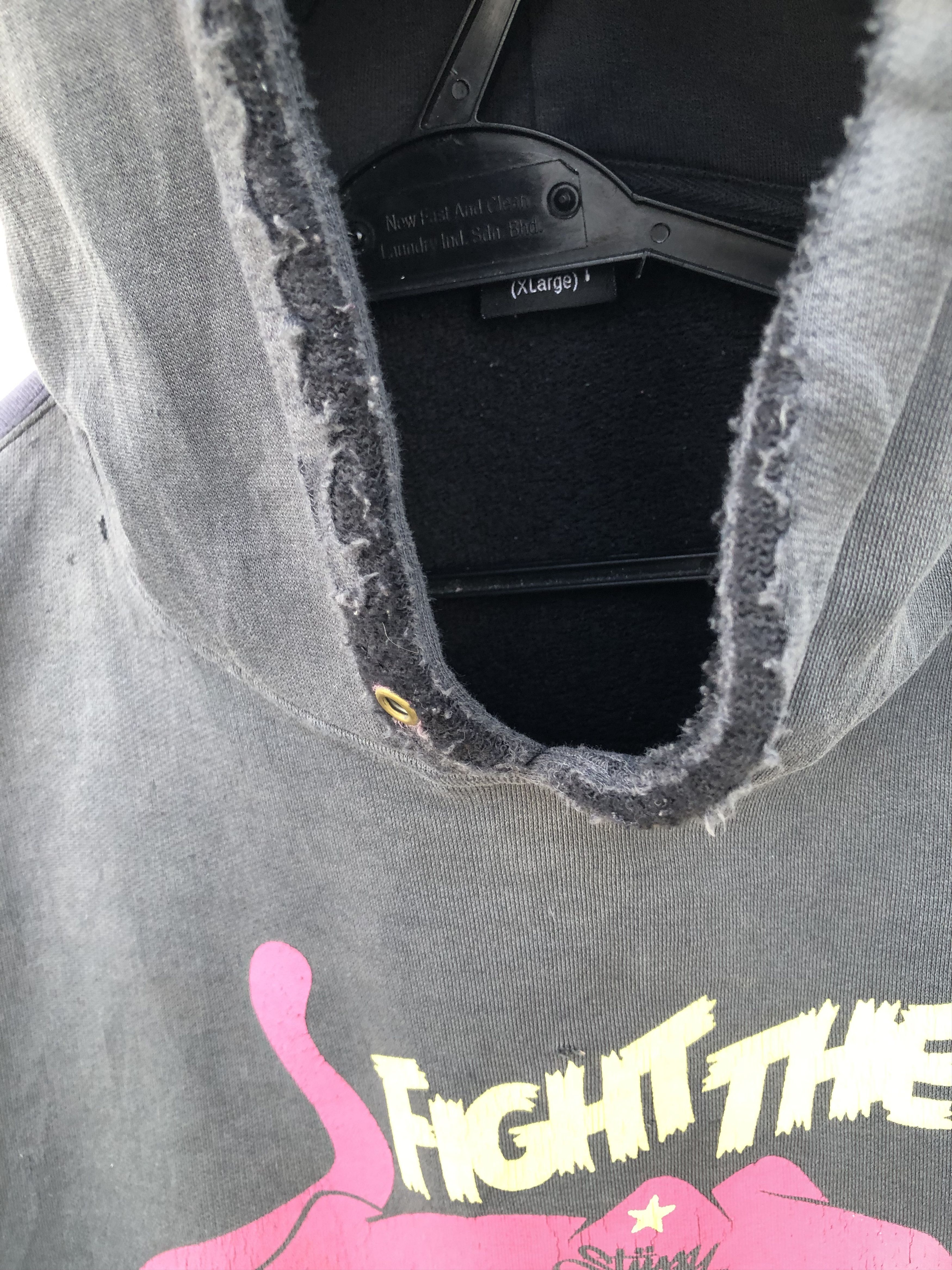Stussy × Vintage VINTAGE STUSSY DISTRESSED HOODIE OVERSIZED Size US XL / EU 56 / 4 - 8 Thumbnail