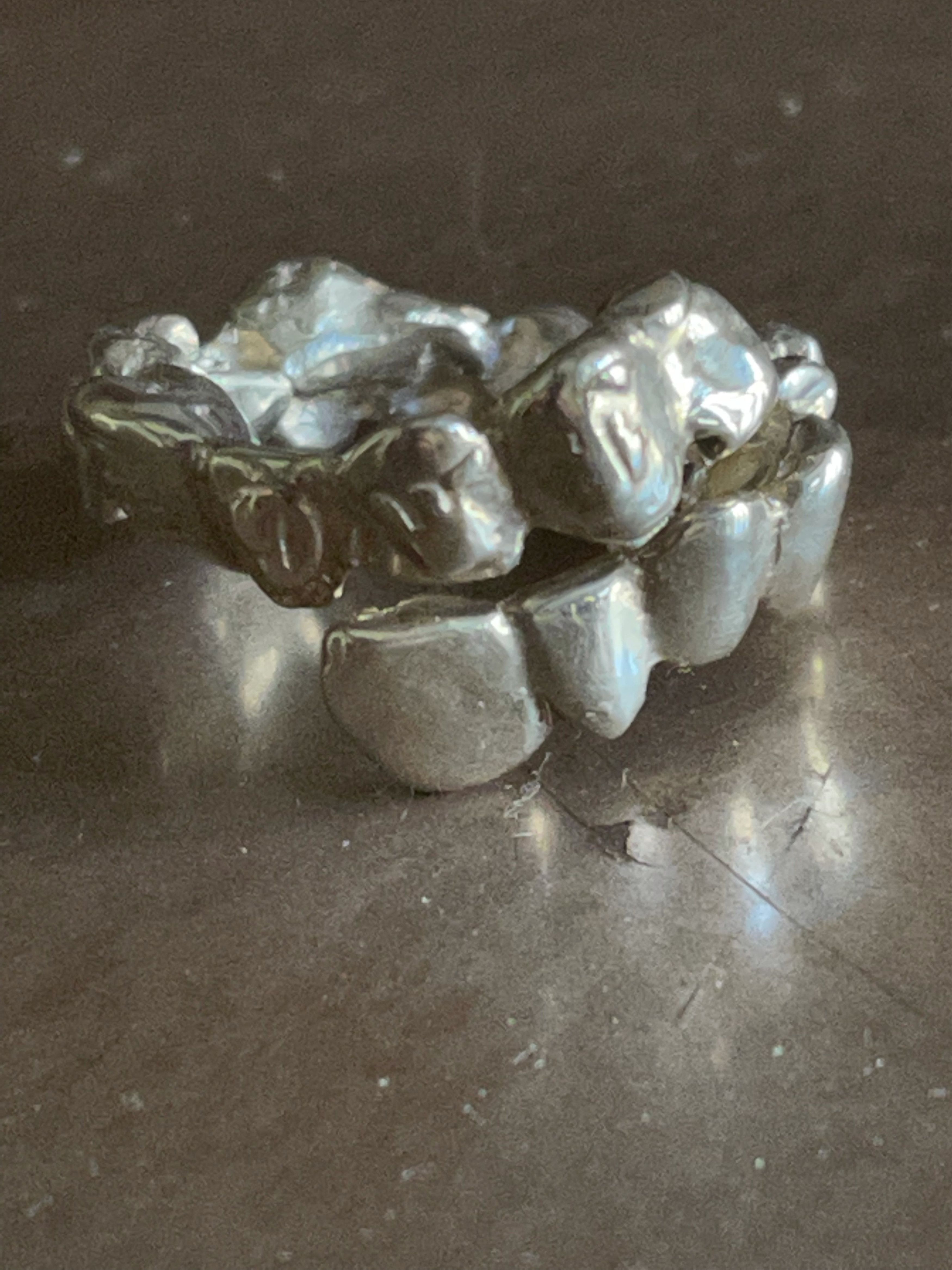 Handmade × Sterling Silver Teeth Ring | Grailed