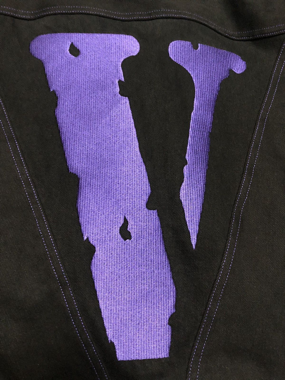 Asap Rocky Vlone vlone friends purple denim jacket Grailed