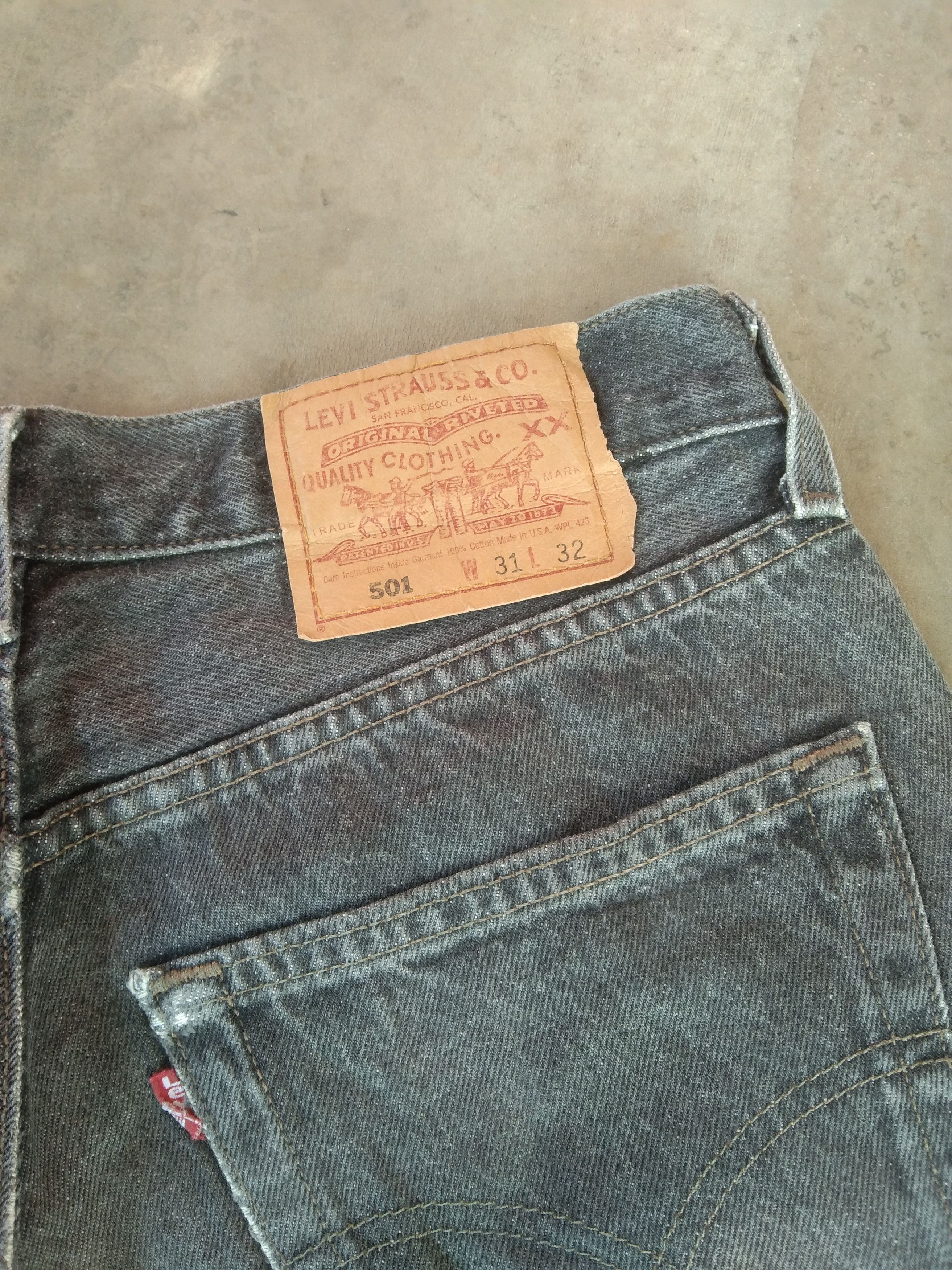 Levi's 90s Vintage Levi's 501 Made In USA Distressed Jeans 30x30 Size US 30 / EU 46 - 4 Thumbnail