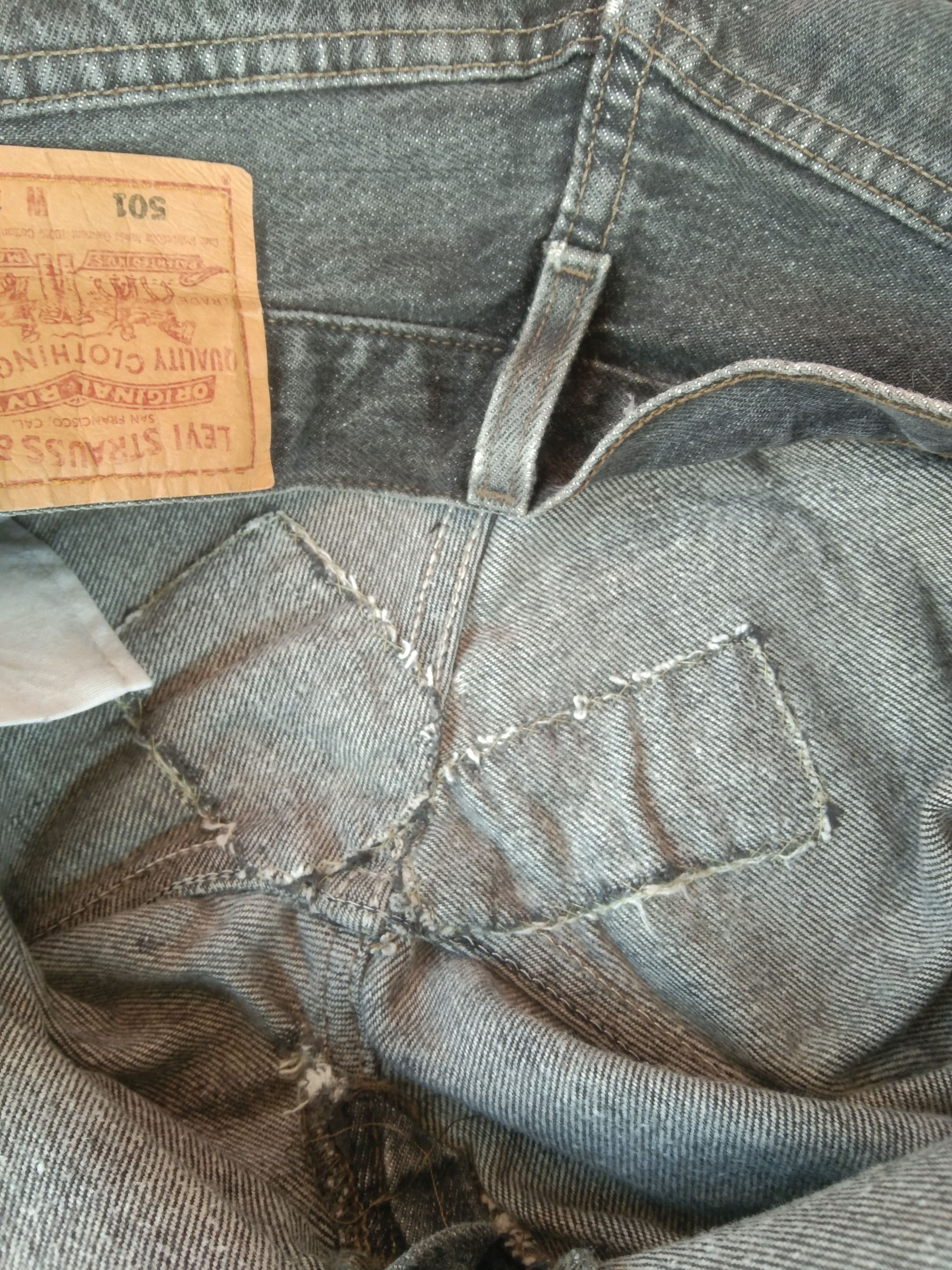 Levi's 90s Vintage Levi's 501 Made In USA Distressed Jeans 30x30 Size US 30 / EU 46 - 8 Thumbnail