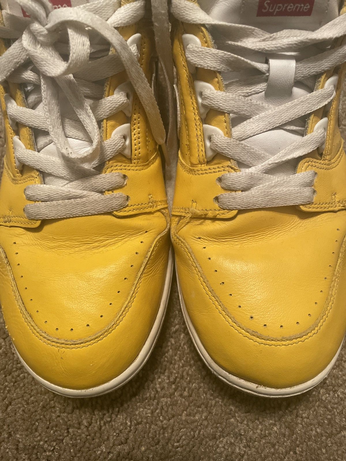 Nike × Supreme Supreme x Air Force 2 Yellow 2017 Size US 11 / EU 44 - 10 Thumbnail