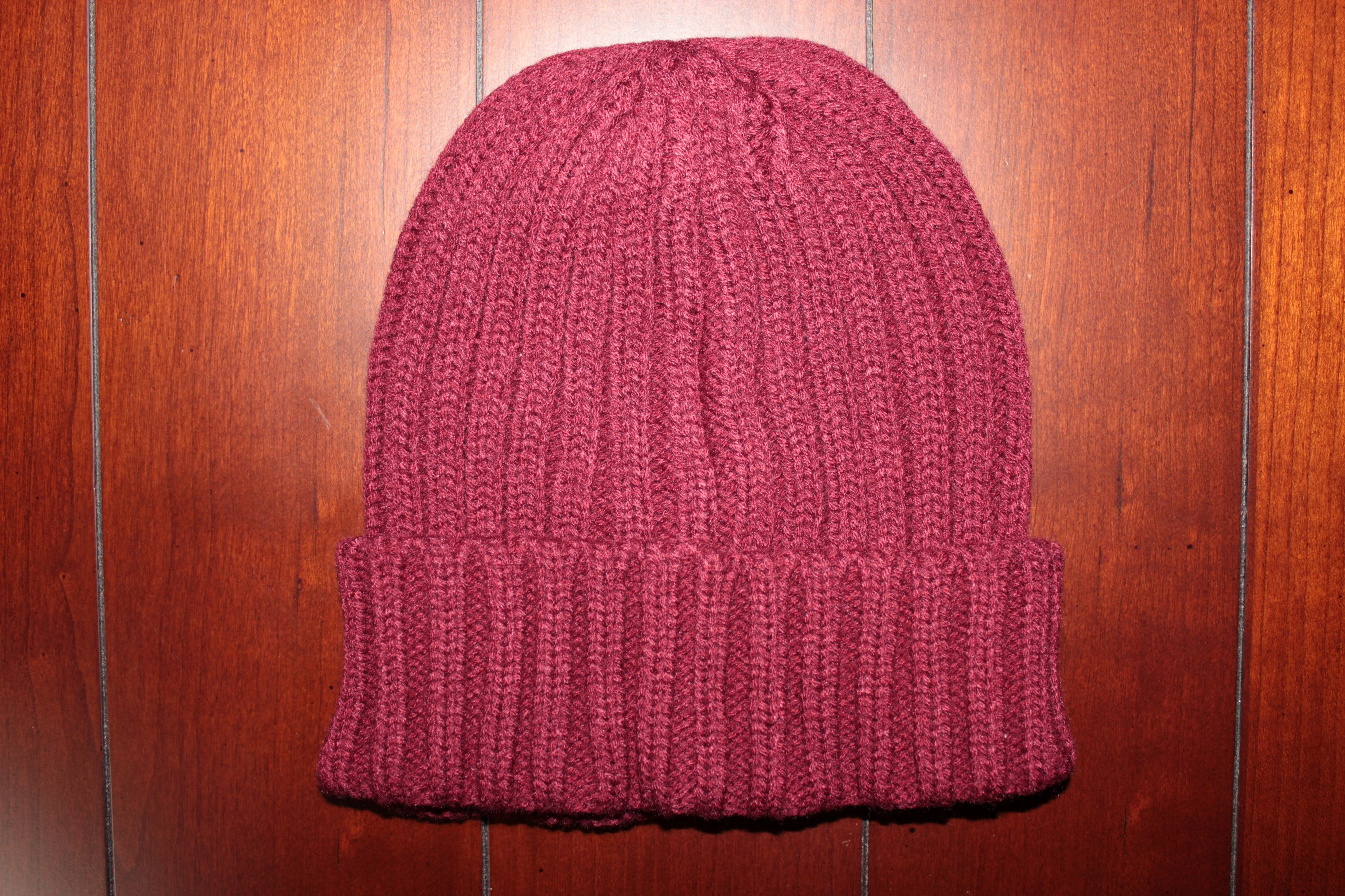 Bones TeamSESH Cable Knit Beanie (Maroon) Size ONE SIZE - 2 Thumbnail