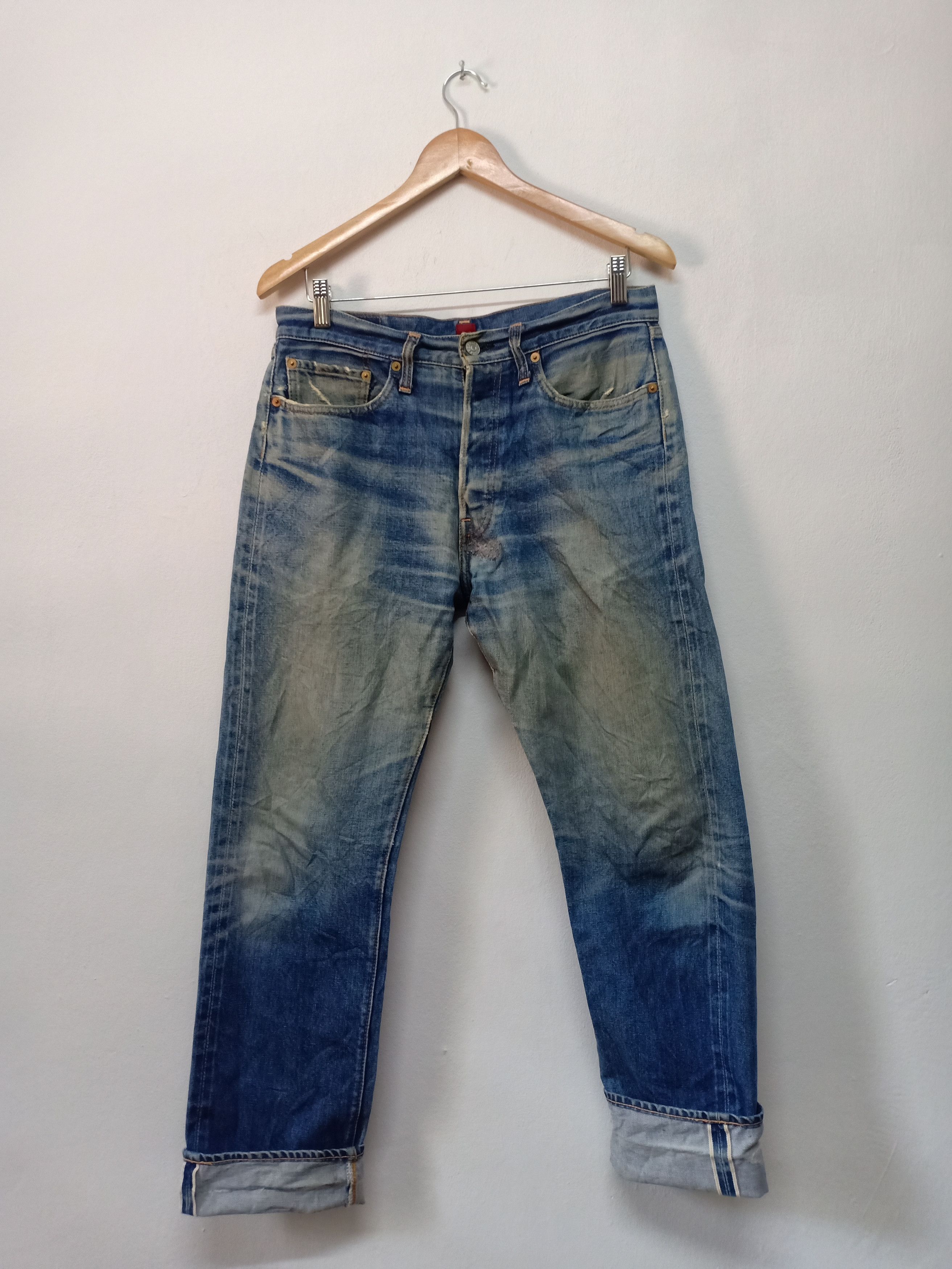 Japanese Brand Resolute Distressed Selvedge Denim Pants Grailed