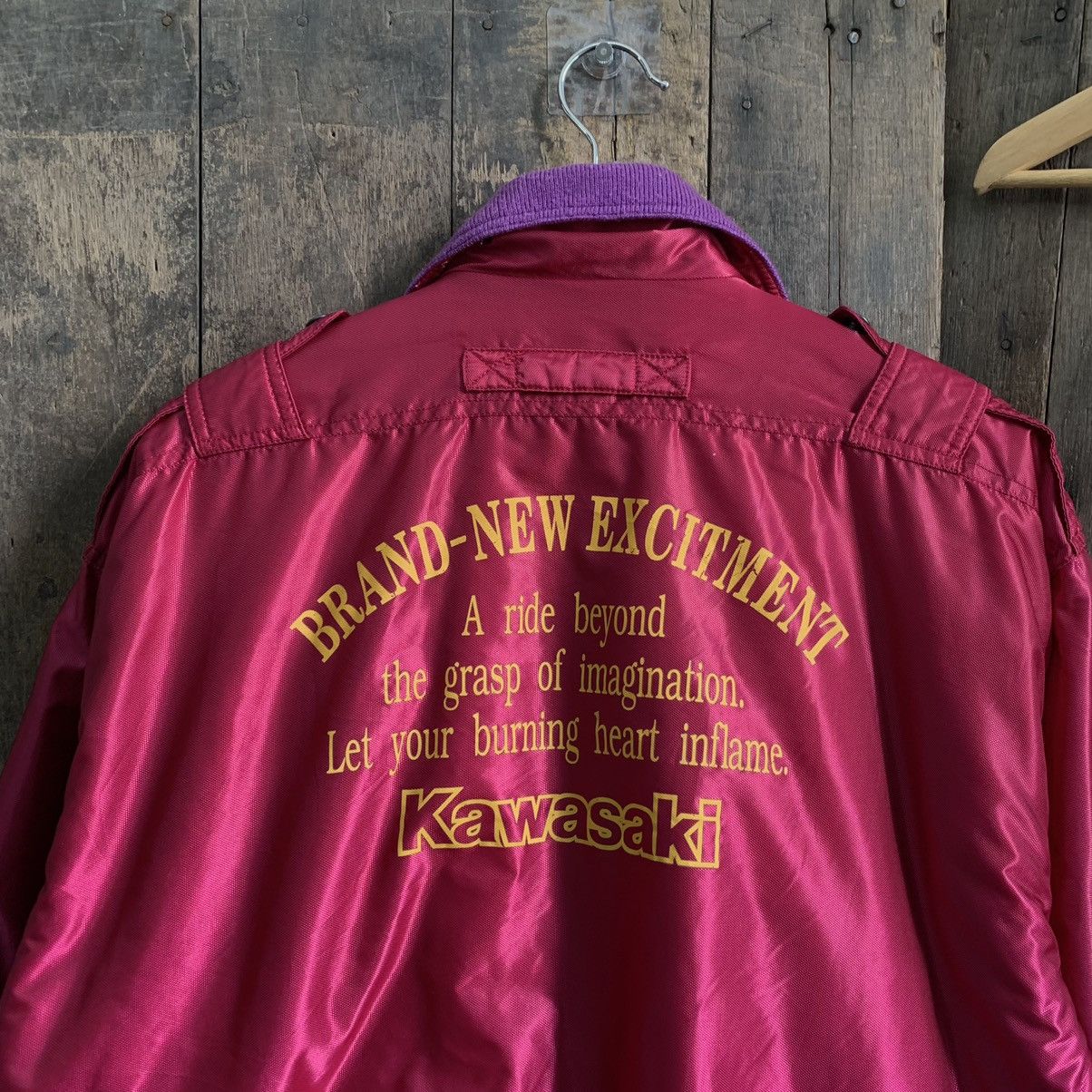 Vintage Vintage Kawasaki Racing Bomber Jacket Size US M / EU 48-50 / 2 - 11 Thumbnail