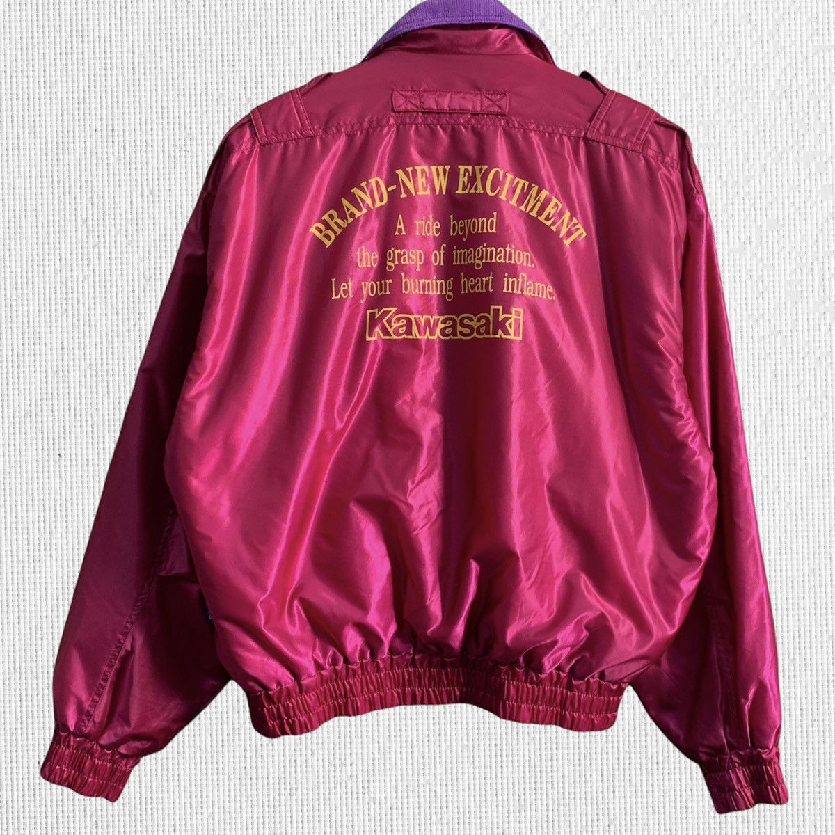 Vintage Vintage Kawasaki Racing Bomber Jacket Size US M / EU 48-50 / 2 - 2 Thumbnail