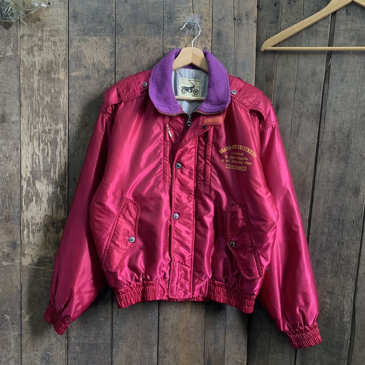 Vintage Vintage Kawasaki Racing Bomber Jacket Size US M / EU 48-50 / 2 - 3 Thumbnail