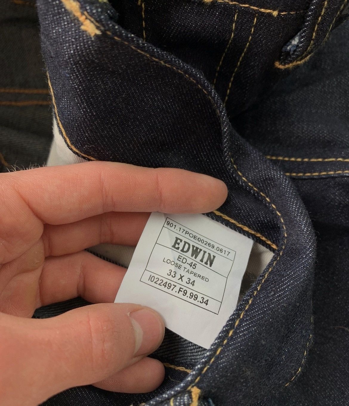 Edwin × Japanese Brand Edwin 33x34 Jeans Size US 33 - 9 Thumbnail