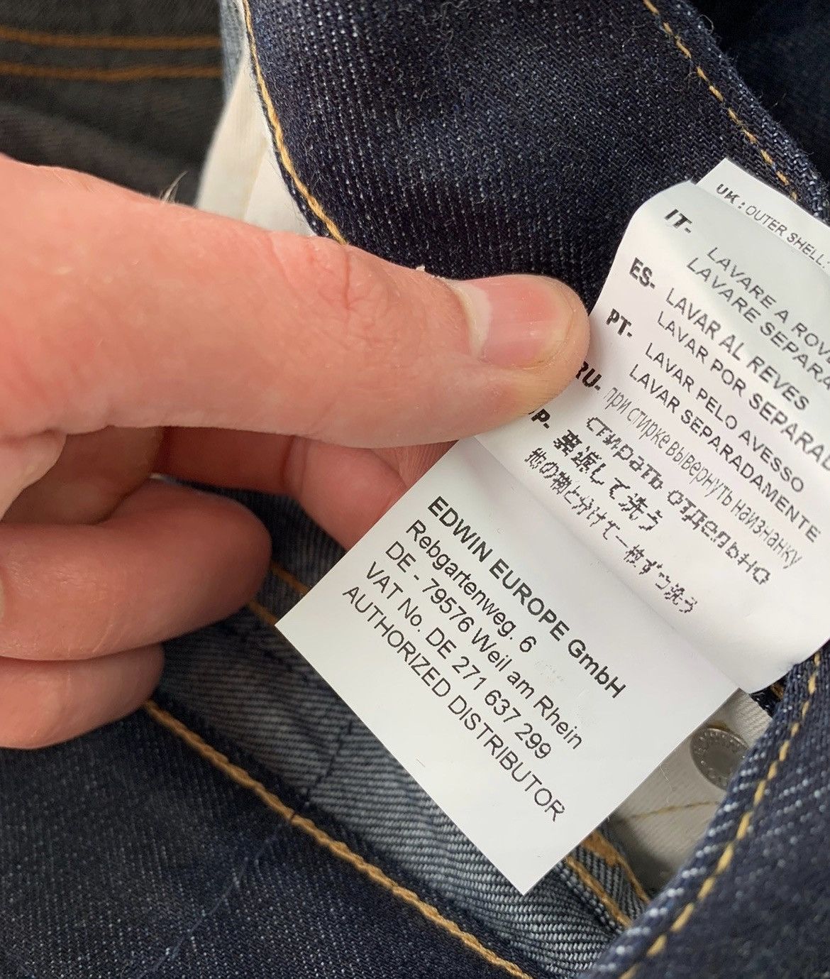 Edwin × Japanese Brand Edwin 33x34 Jeans Size US 33 - 10 Thumbnail