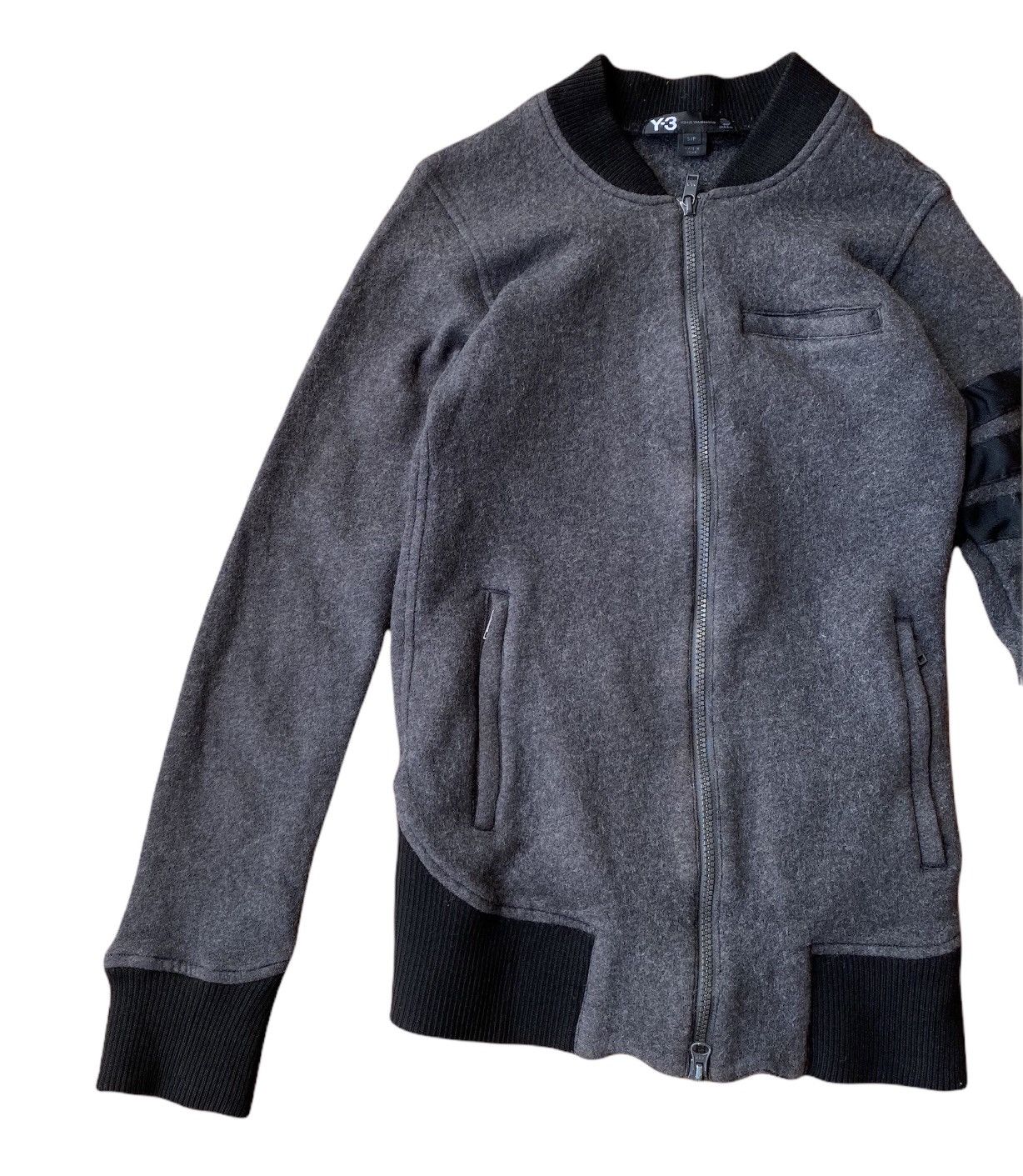 Adidas × Y-3 ADIDAS Y-3 YOHJI YAMAMOTO WOOL SWEATER JACKET Size US XXS / EU 40 - 3 Thumbnail