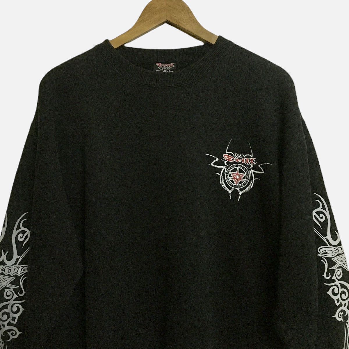 Vintage Rare Vtg 90's Drill Surf & Skate Malibu Crew Sweatshirt Size US L / EU 52-54 / 3 - 2 Thumbnail