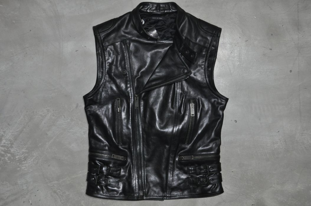 Gucci Gucci - Tom Ford - Leather Motorcycle Vest | Grailed