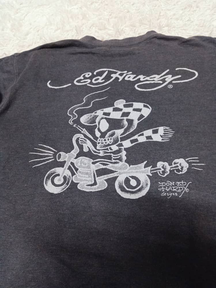 Christian Audigier ED HARDY RARE PRINTED RETRO SKULL BONE RIDER SWEATSHIRT Size US L / EU 52-54 / 3 - 2 Thumbnail