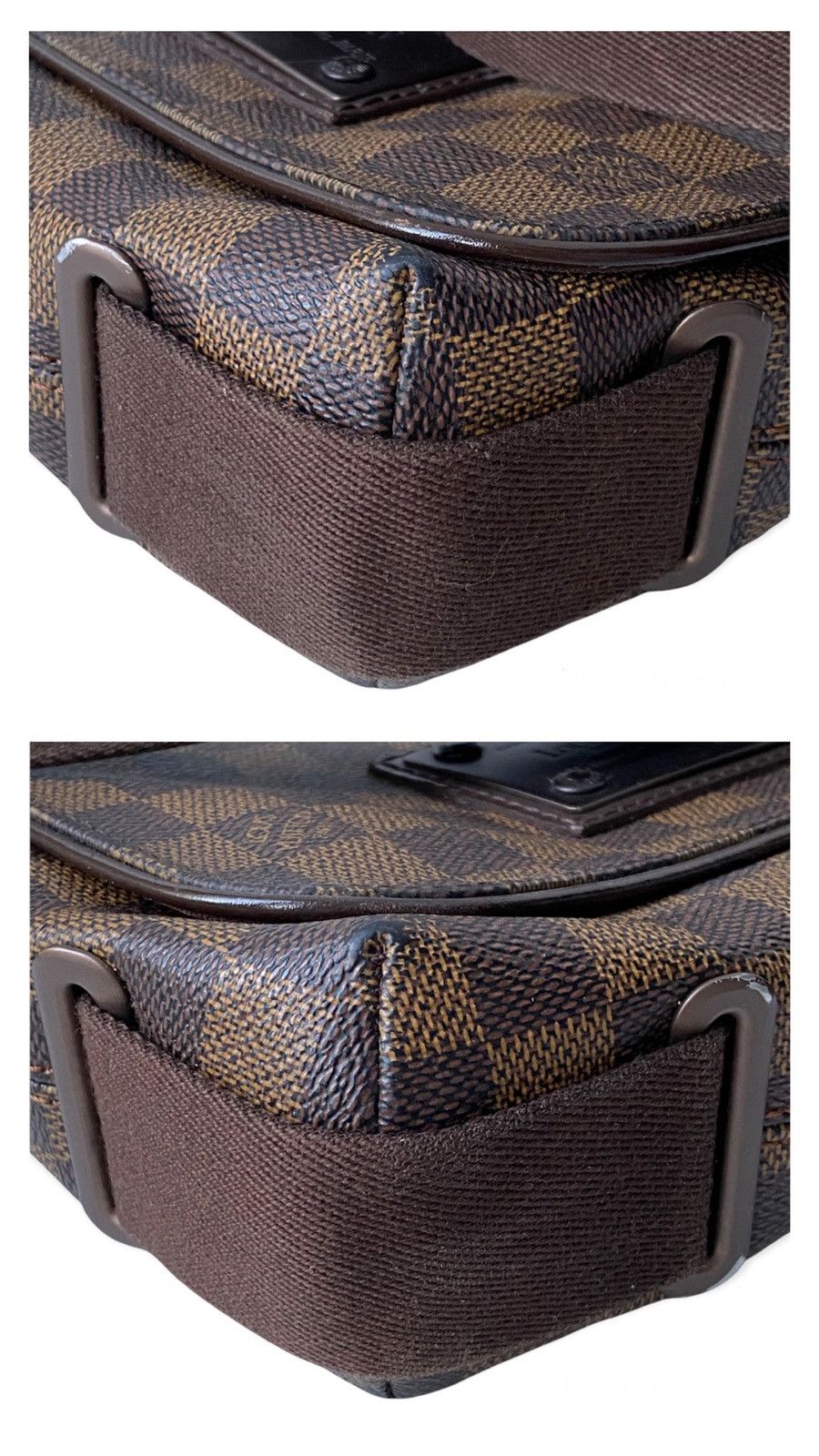 Louis Vuitton LOUIS VUITTON Damier Canvas Brooklyn Brown PM Messenger Bag Size ONE SIZE - 5 Thumbnail