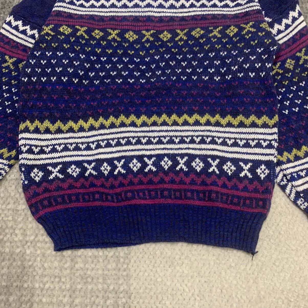 Aran Isles Knitwear × Valentino COMO VALENTINO Aran Fair Isle Pure Knitwear Pullover Sweater Size US M / EU 48-50 / 2 - 10 Thumbnail