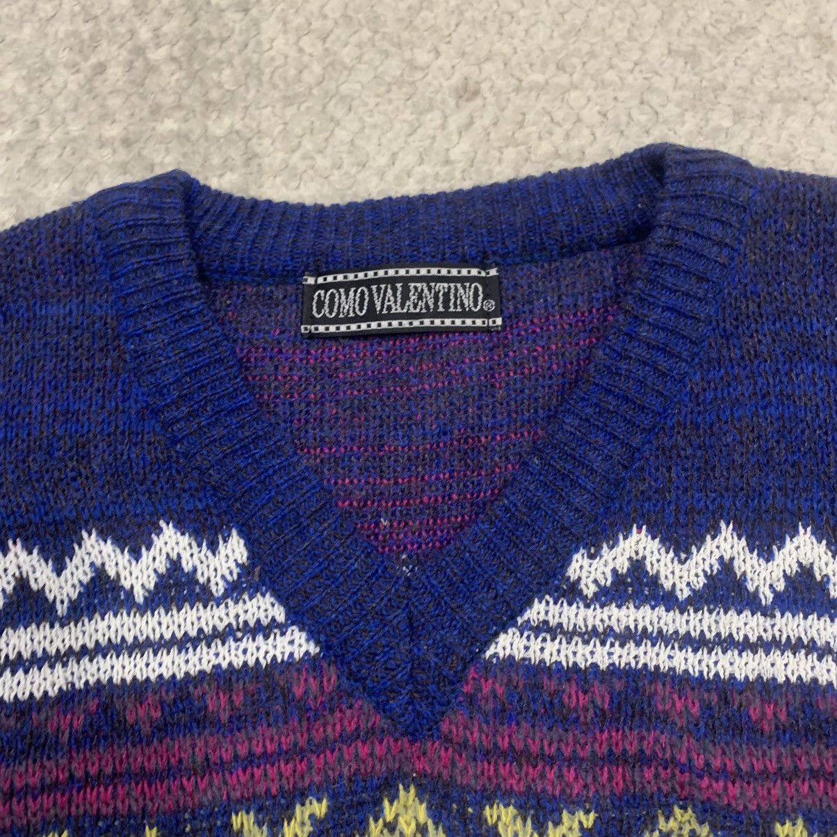 Aran Isles Knitwear × Valentino COMO VALENTINO Aran Fair Isle Pure Knitwear Pullover Sweater Size US M / EU 48-50 / 2 - 8 Thumbnail
