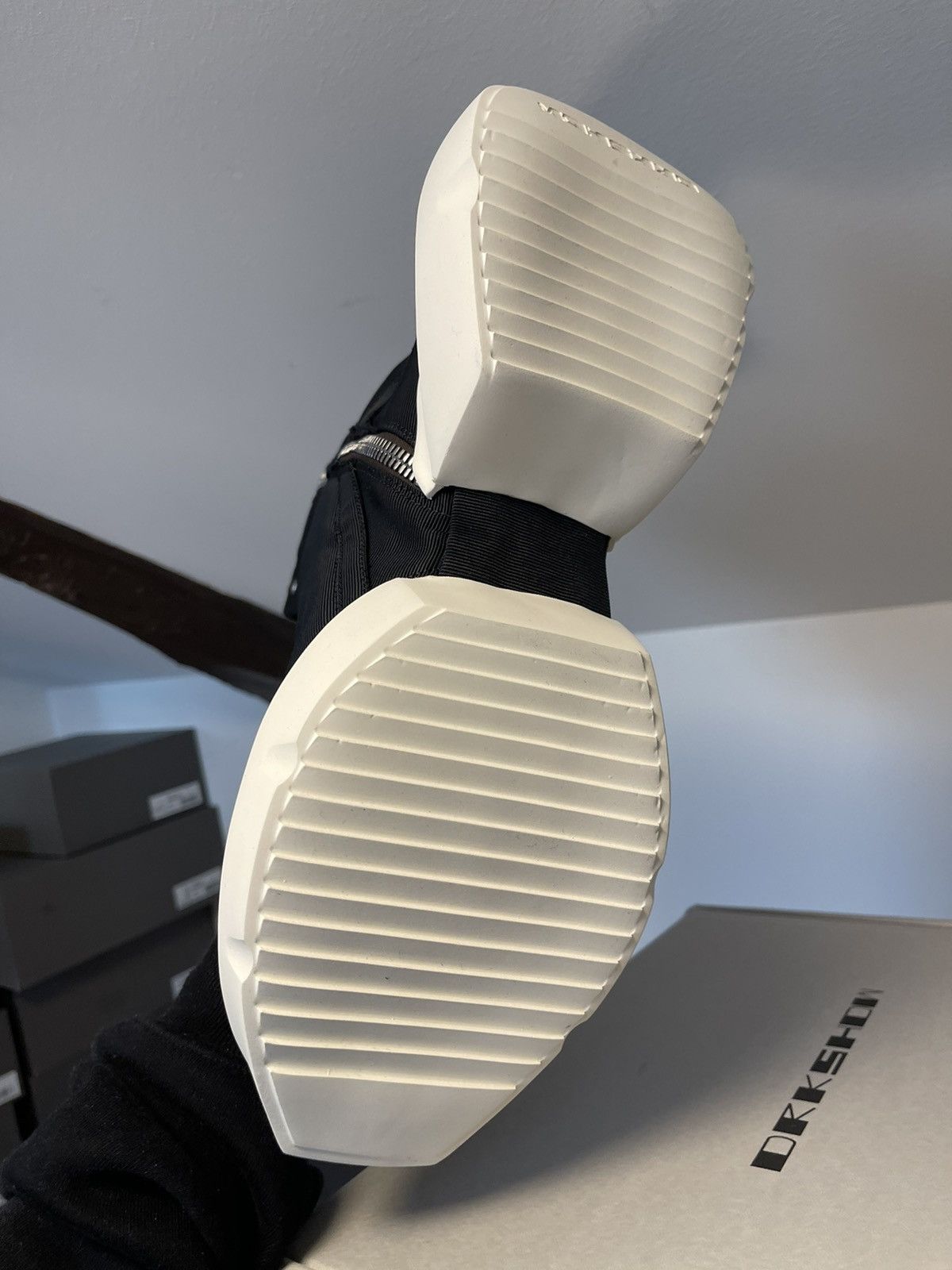 Rick Owens Drkshdw Rick Owens Drkshdw Hoofdunks (NO BOX!) Size US 11 / EU 44 - 8 Thumbnail