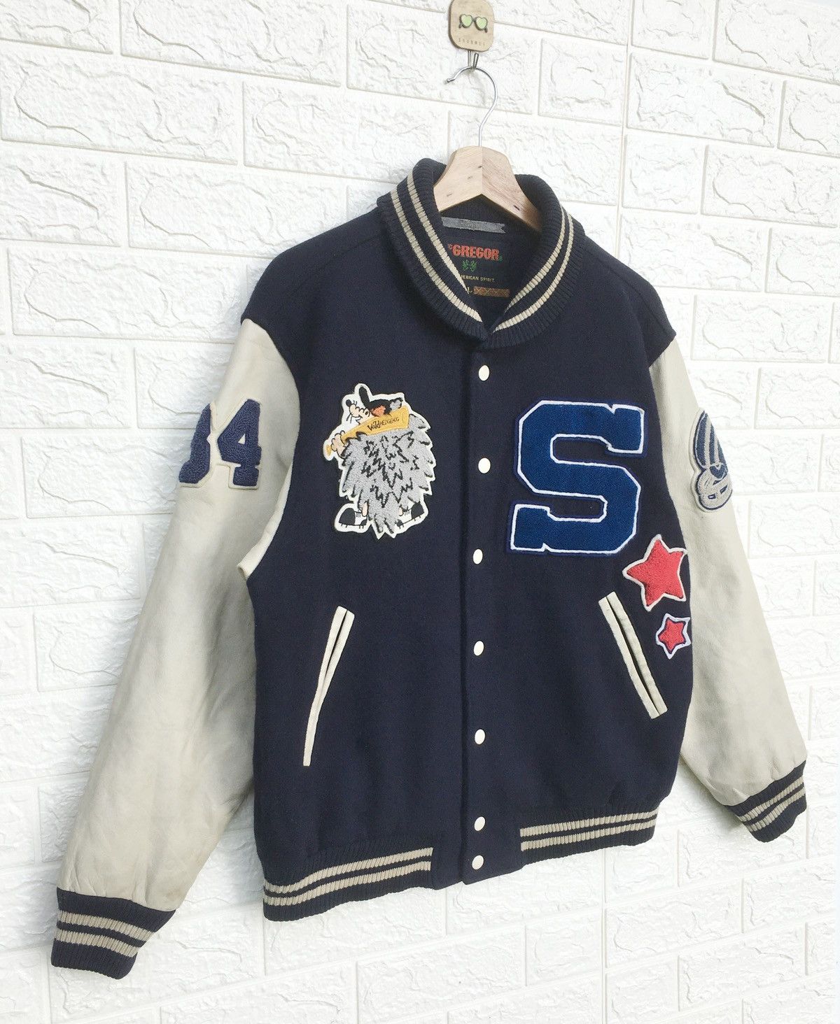 McGregor × Vintage Vintage savage nfl varsity jacket Size US L / EU 52-54 / 3 - 6 Thumbnail