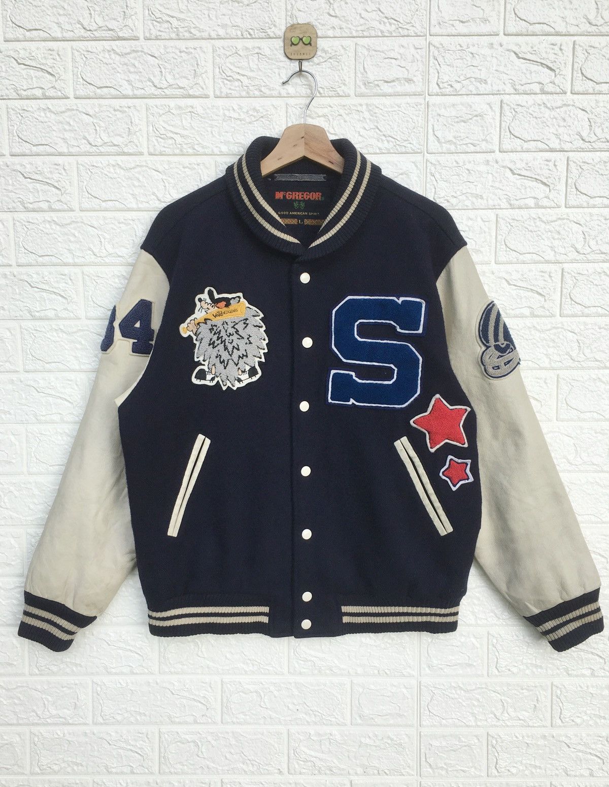 McGregor × Vintage Vintage savage nfl varsity jacket Size US L / EU 52-54 / 3 - 3 Thumbnail