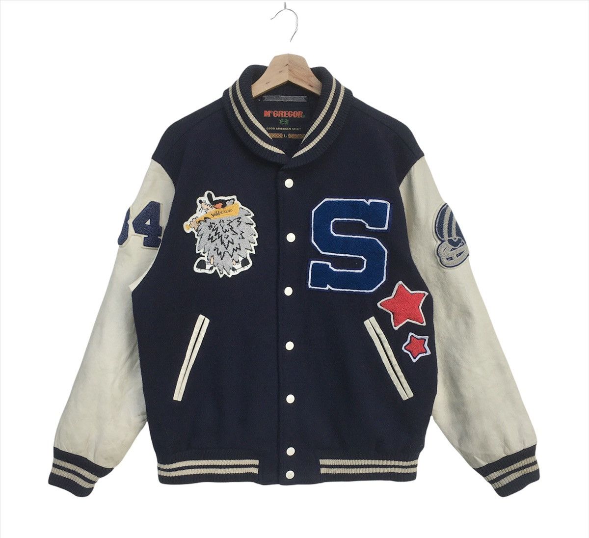 McGregor × Vintage Vintage savage nfl varsity jacket Size US L / EU 52-54 / 3 - 1 Thumbnail