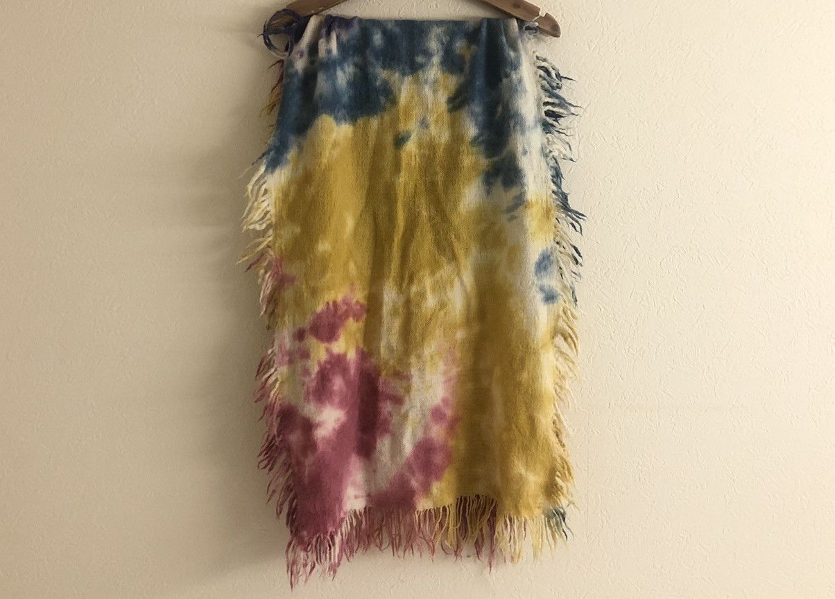 Kapital KAPITAL "tie-dye" fringe scarf Size ONE SIZE - 3 Thumbnail
