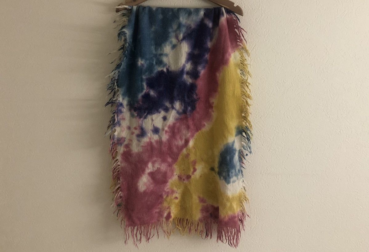 Kapital KAPITAL "tie-dye" fringe scarf Size ONE SIZE - 2 Thumbnail