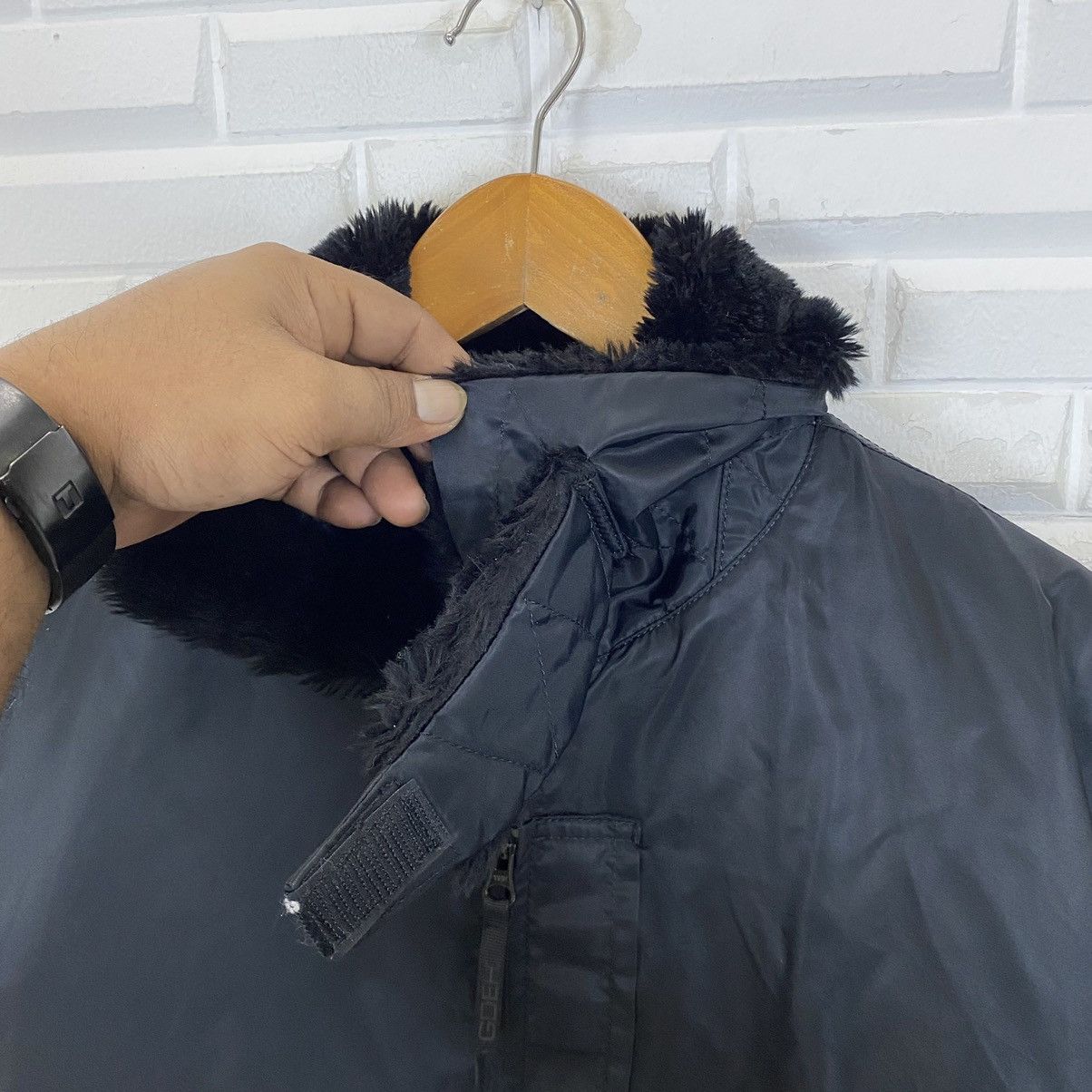 GOODENOUGH 🔥GDEH BOMBER STYLE FUR COLAR JACKET Size US M / EU 48-50 / 2 - 7 Thumbnail