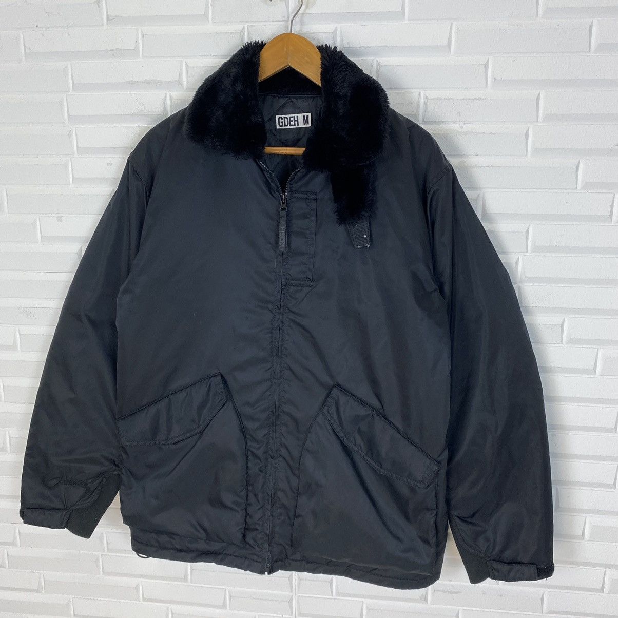 GOODENOUGH 🔥GDEH BOMBER STYLE FUR COLAR JACKET Size US M / EU 48-50 / 2 - 4 Thumbnail