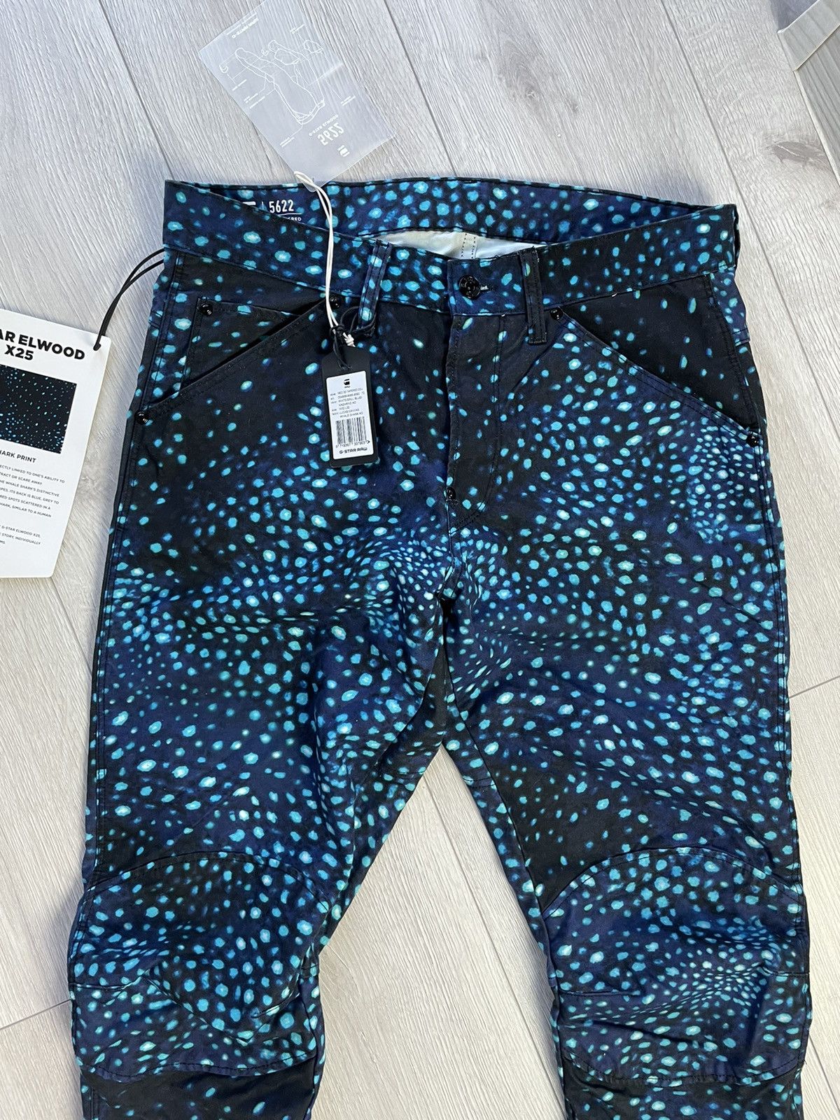 Pharrell G Star Whale Shark Print Pants Size US 32 / EU 48 - 3 Thumbnail